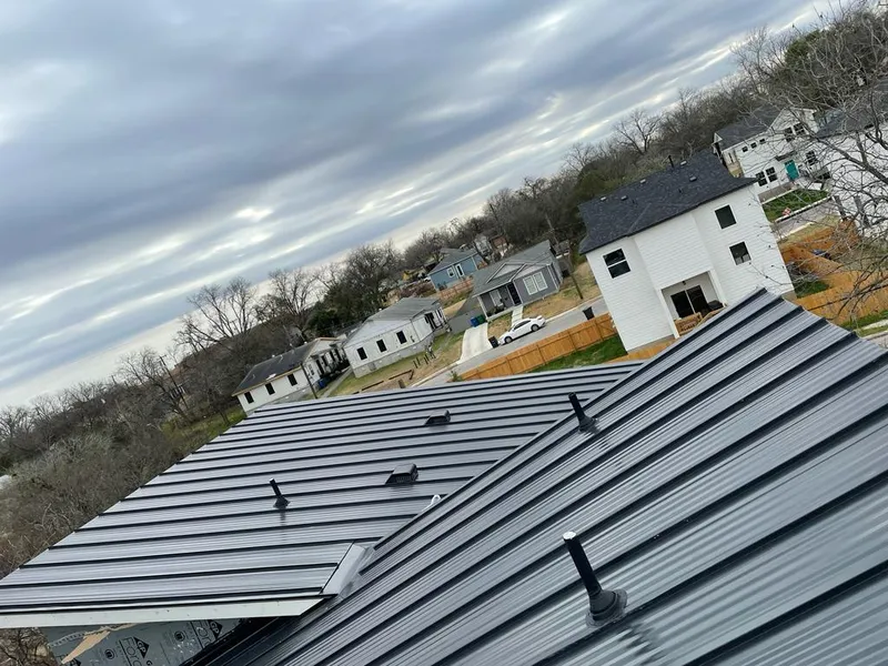 Standing seam metal roof panels with vents for Skylight Repair in Washington